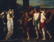 Benjamin West Pylades and Orestes Brought as Victims before Iphigenia France oil painting artist